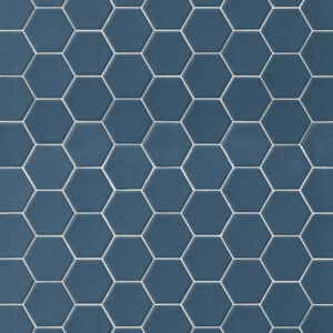 Hexa aegean blue matt, mosaico st