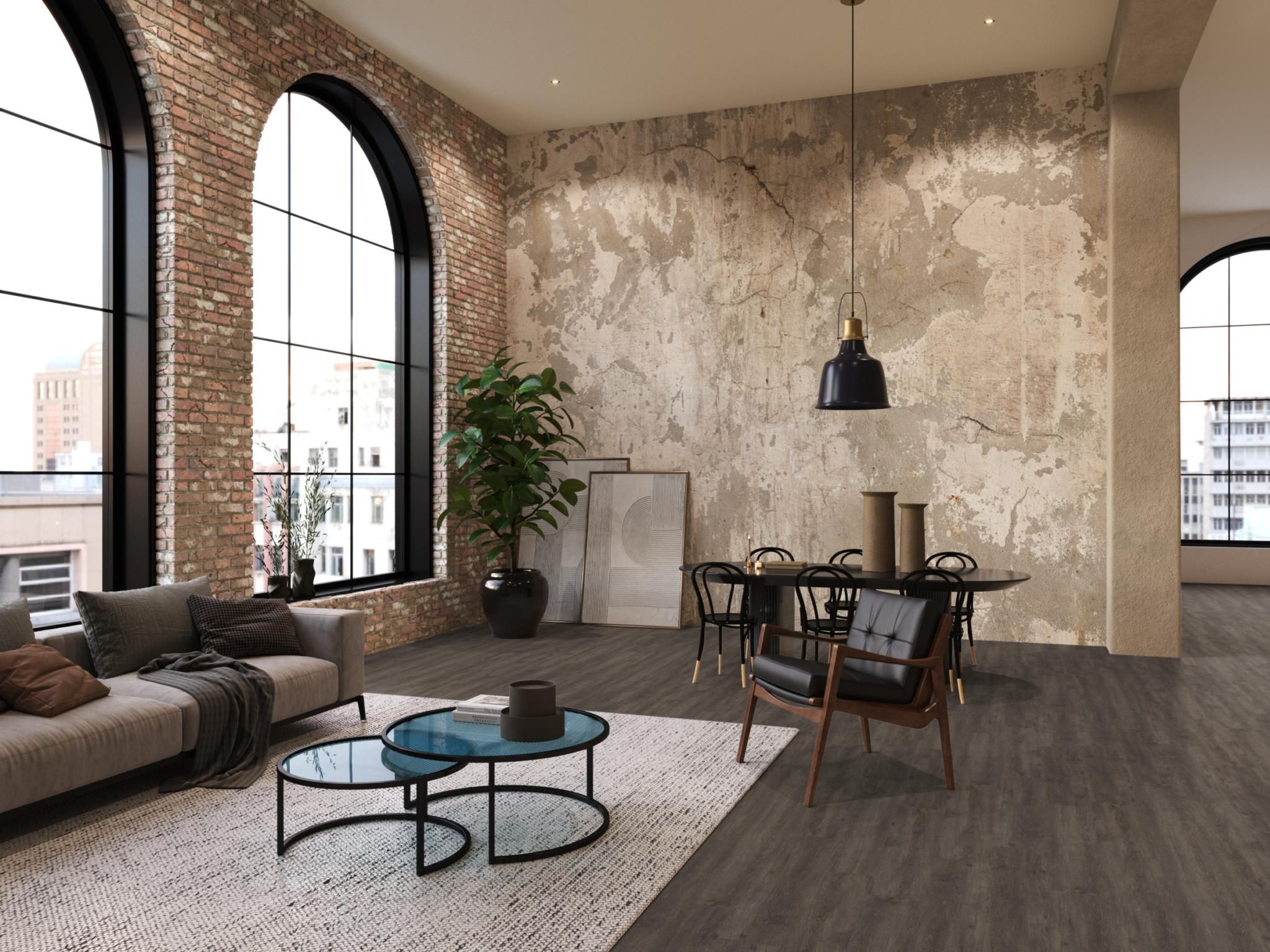 Floor life PVC Bankstown dryback Dark Grey