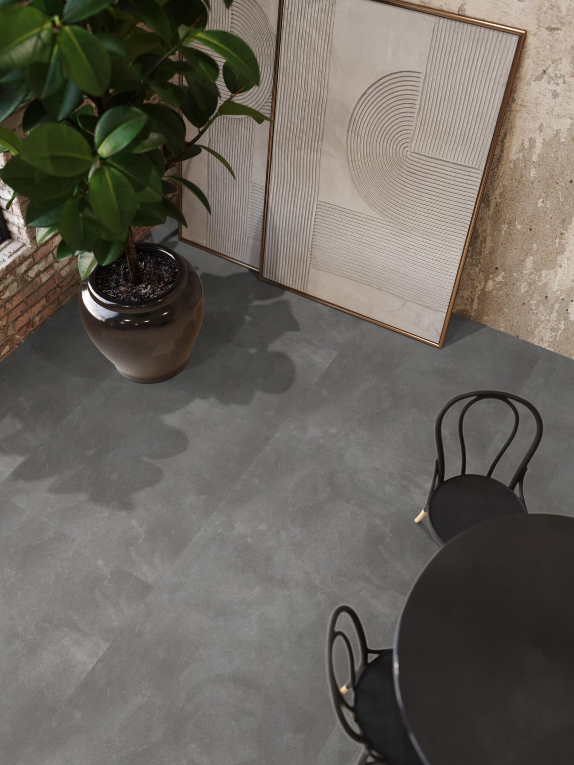 Floor life PVC Ealing XL Dryback Dark Grey
