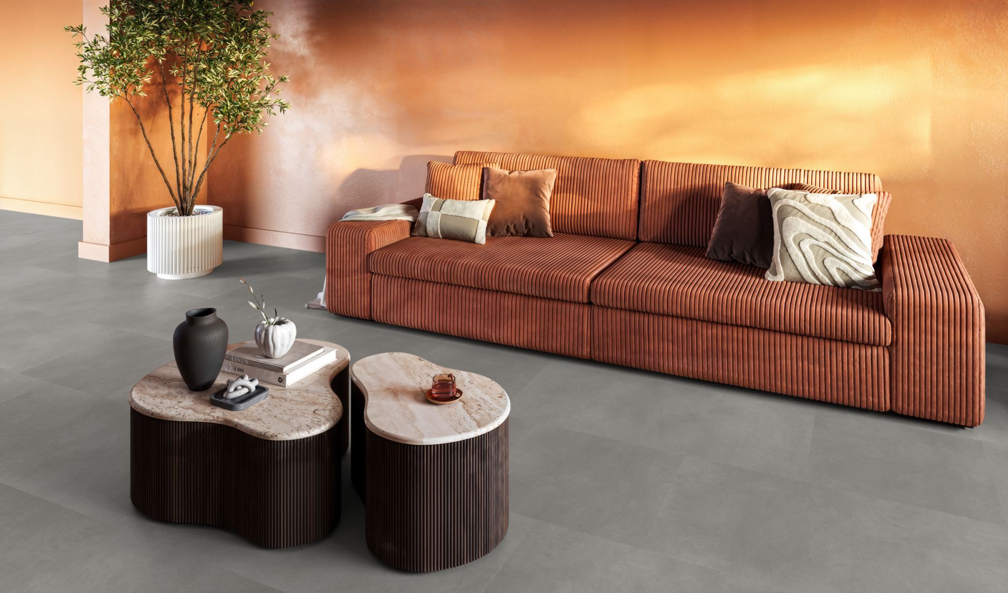 Floor life PVC Ealing Dryback Light Grey