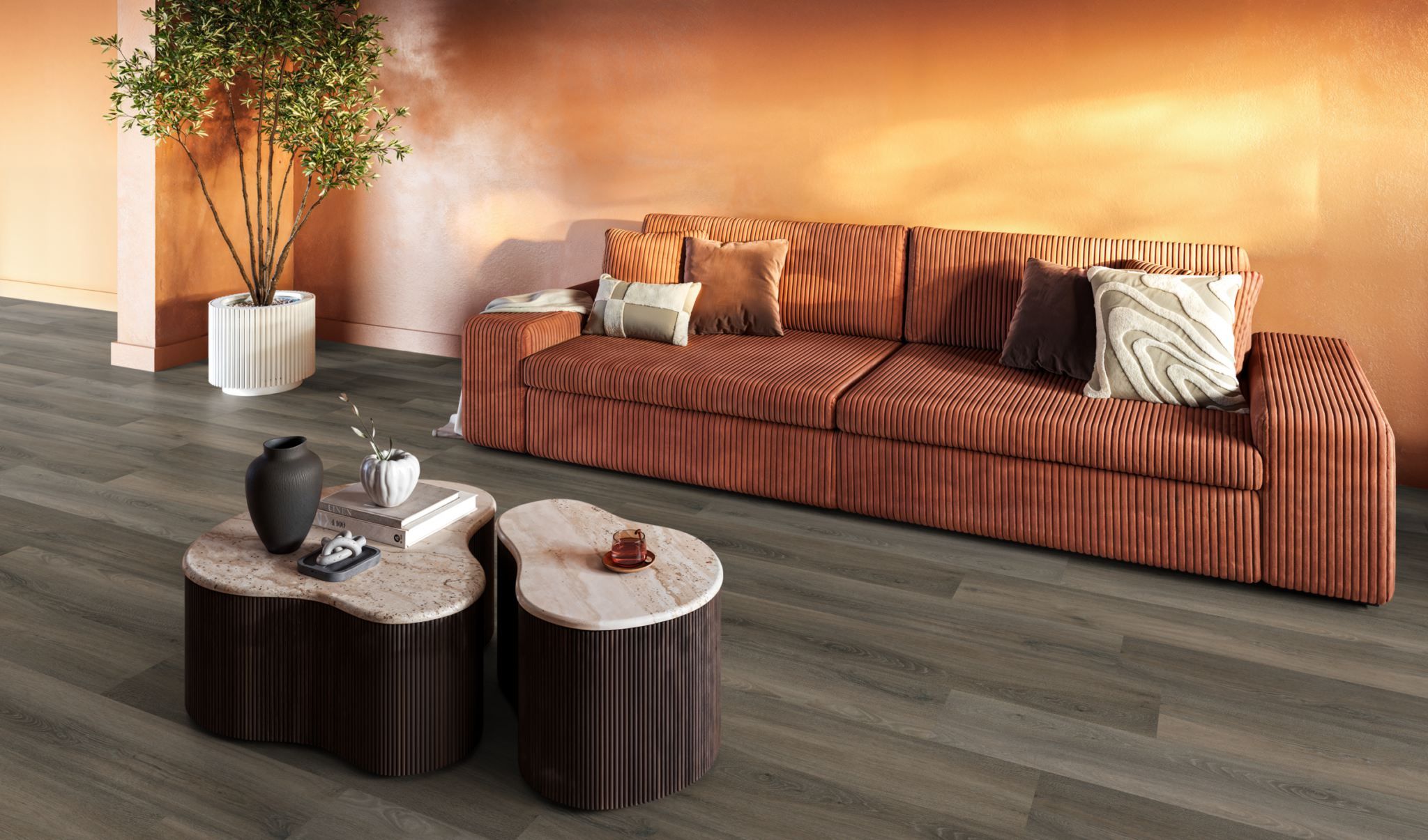 Floor life PVC Paddington Dryback Dark Grey