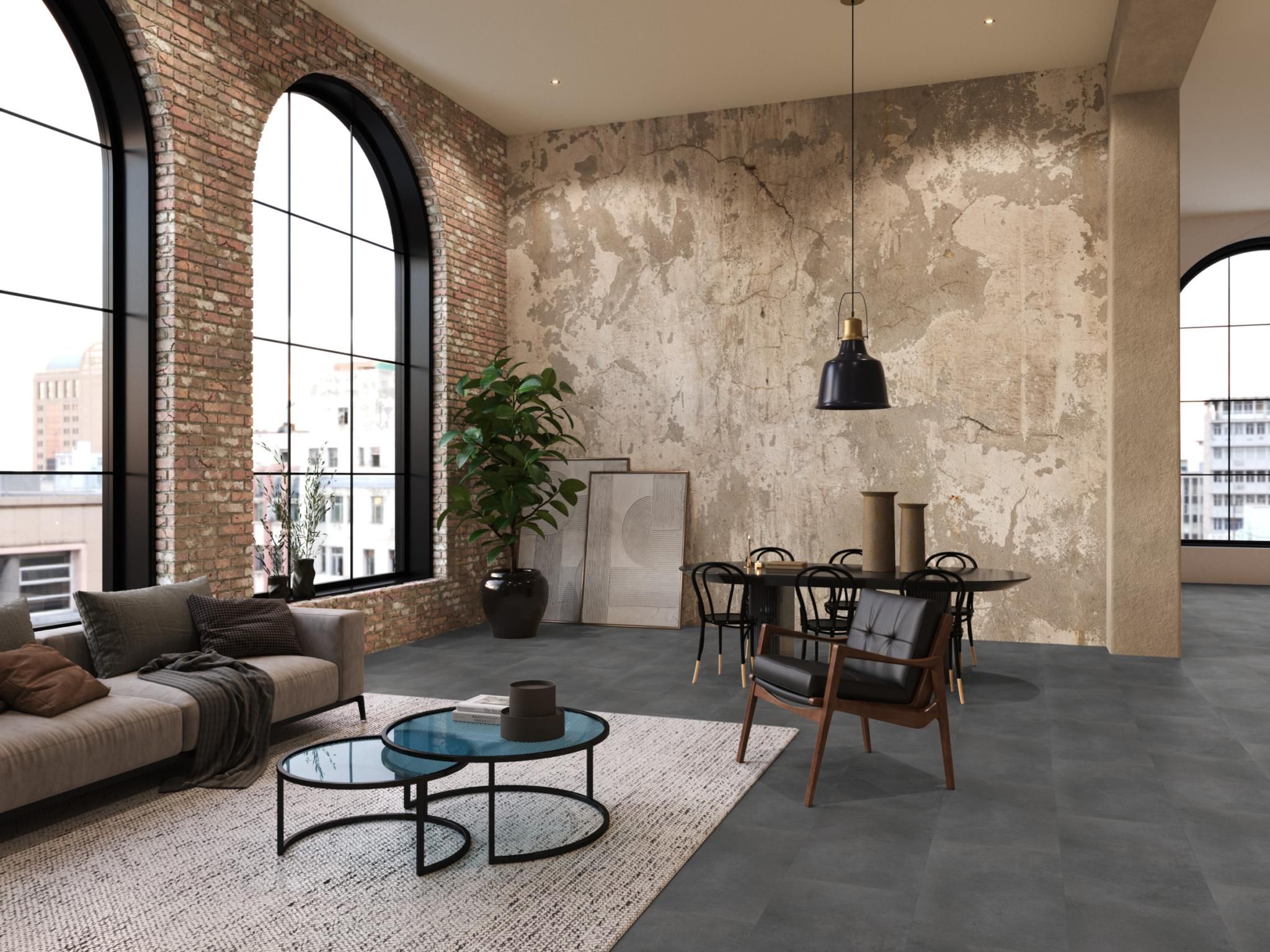 Floor life PVC Southwark Click Dark Grey