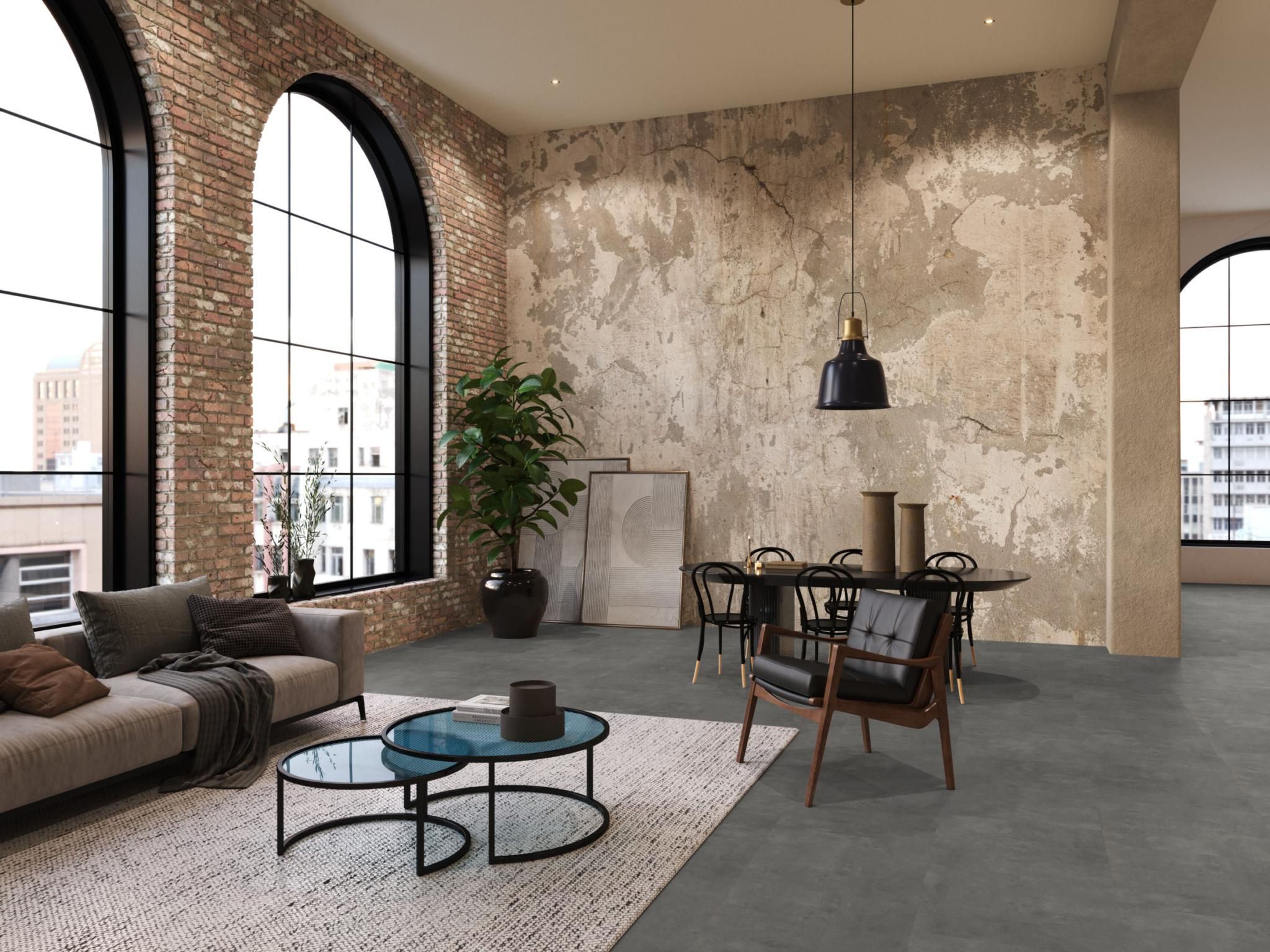 Floor life PVC Victoria Dryback Grey