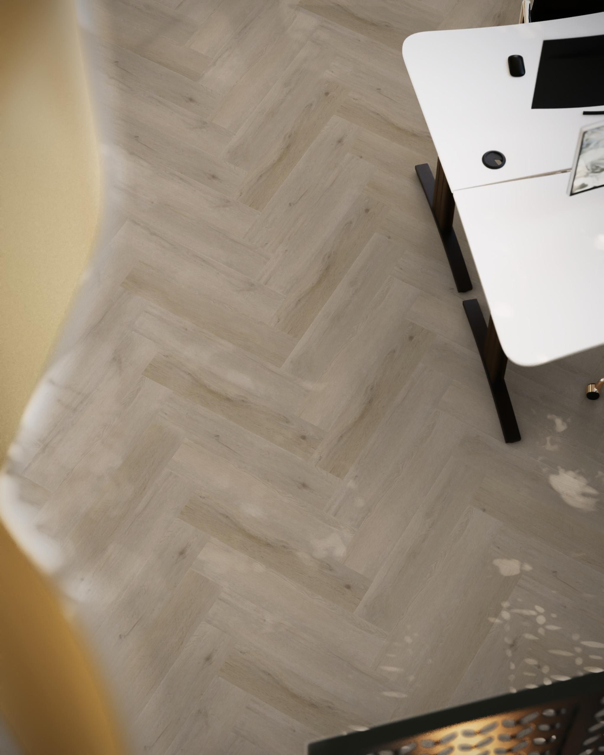 Floor life PVC YUP Leyton Herringbone Click SRC Light Oak