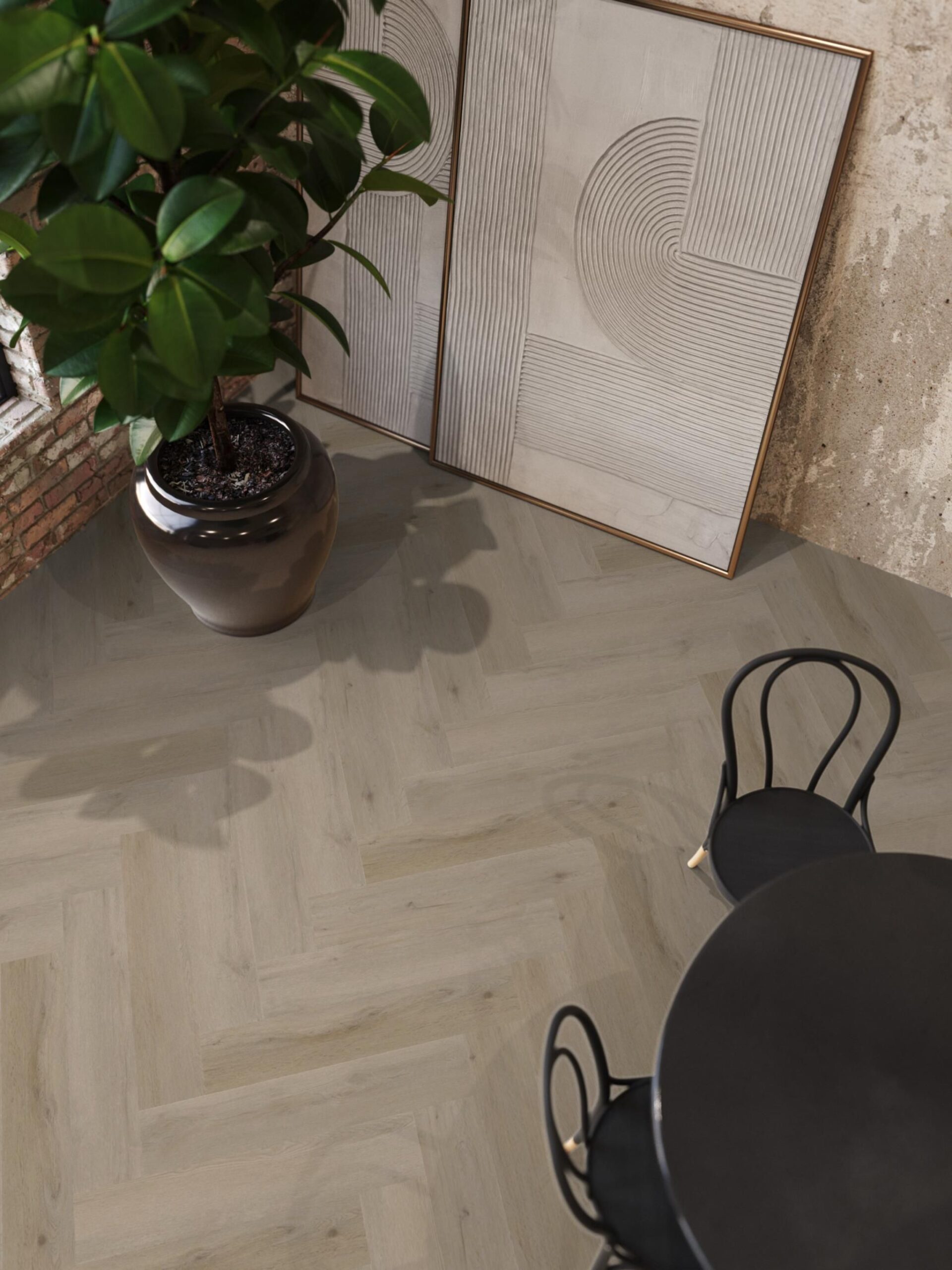 Floor life PVC YUP Leyton Herringbone Click SRC Light Oak