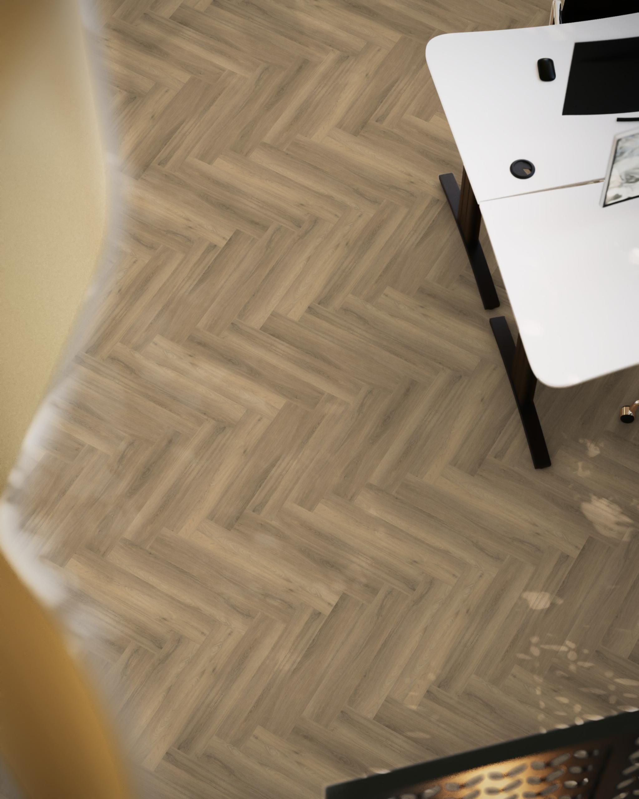 Floor life PVC YUP Herringbone Click SRC Natural